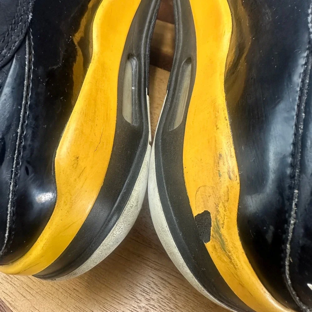 Jordan Dub Zero Black Varsity Maize Etched Sneakers 311046-071 Mens 12 2008